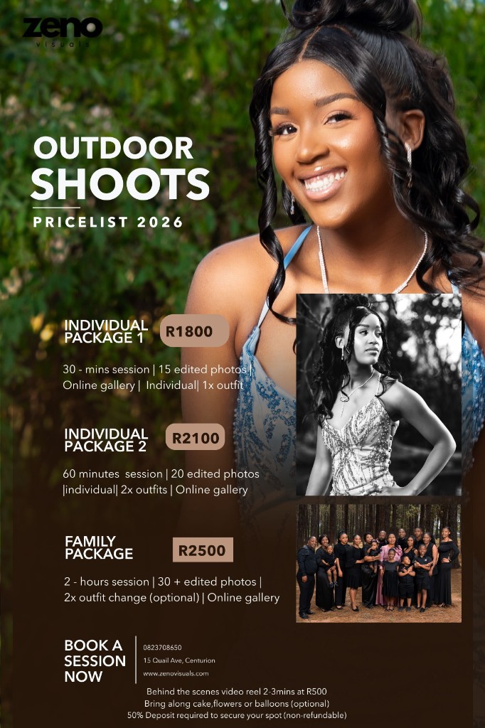 Matric Dance Photography Pricelist 2026