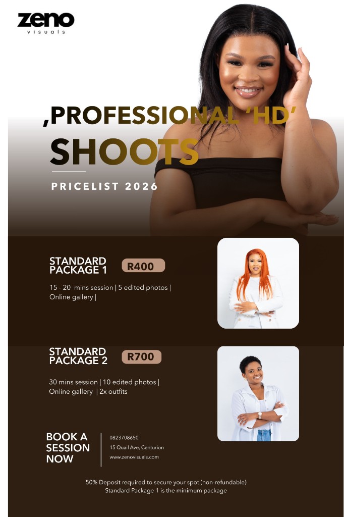 Outdoor Shoots Pricelist 2026